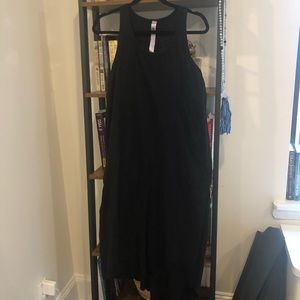 Black wilt asymmetrical dress